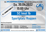 Heimspiel SPG Roppen/Karres vs. SC Imst 1b